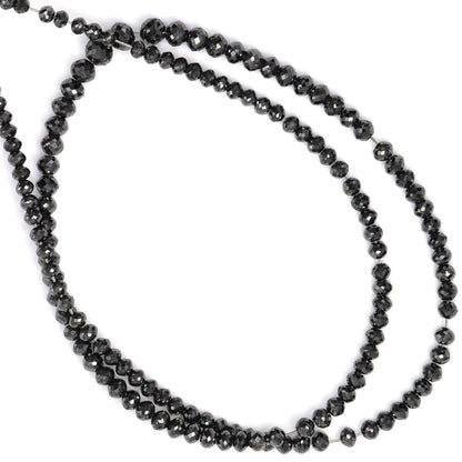 Black Diamond 3mm Faceted Rondelles