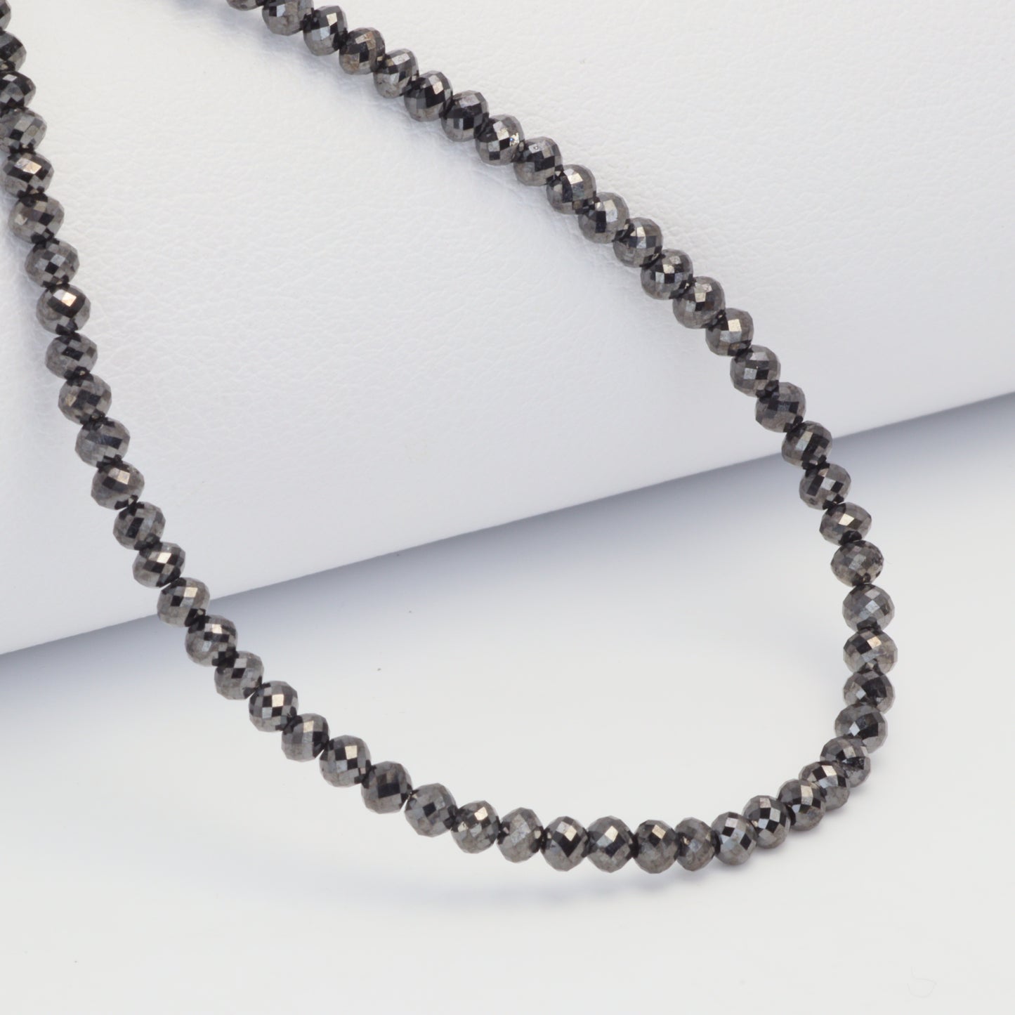 Black Diamond 2.5mm Faceted Rondelles