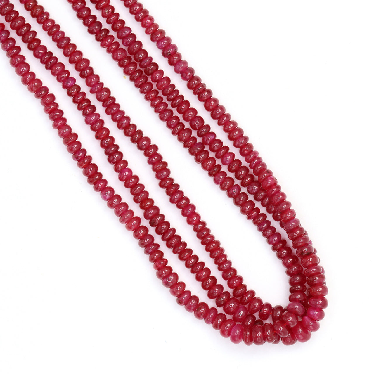 Red Ruby 3mm Smooth Rondelles