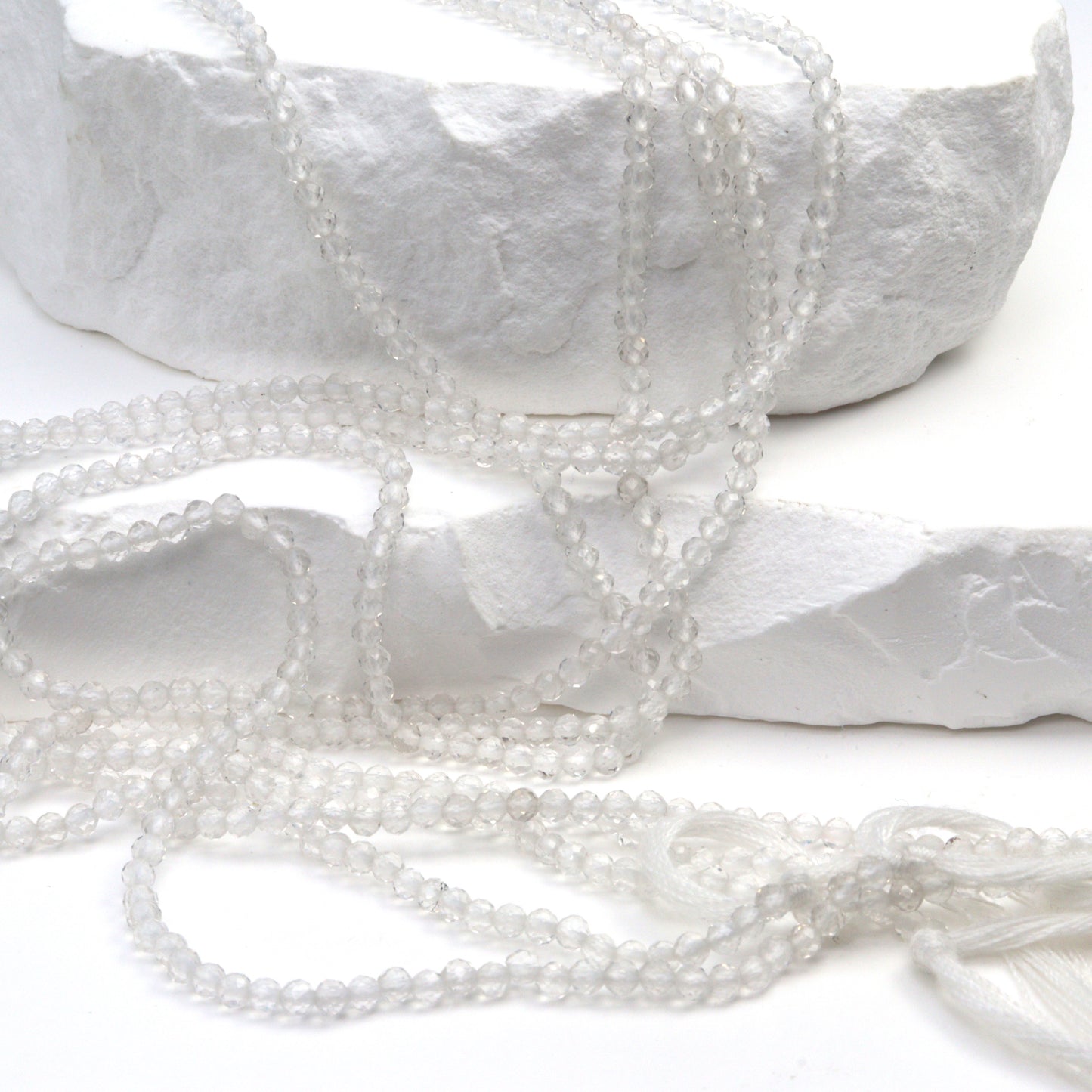 Clear Rock Crystal Quartz 2.5mm Faceted Rounds