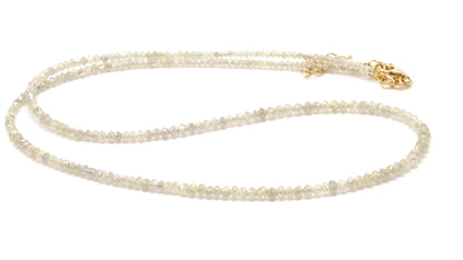 18k Taupe Diamond Bead Necklace (~16ct)