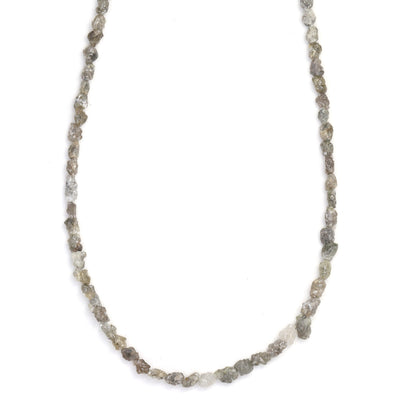 Gray Diamond 3x2mm - 4x3mm Faceted Chips Bead Strand