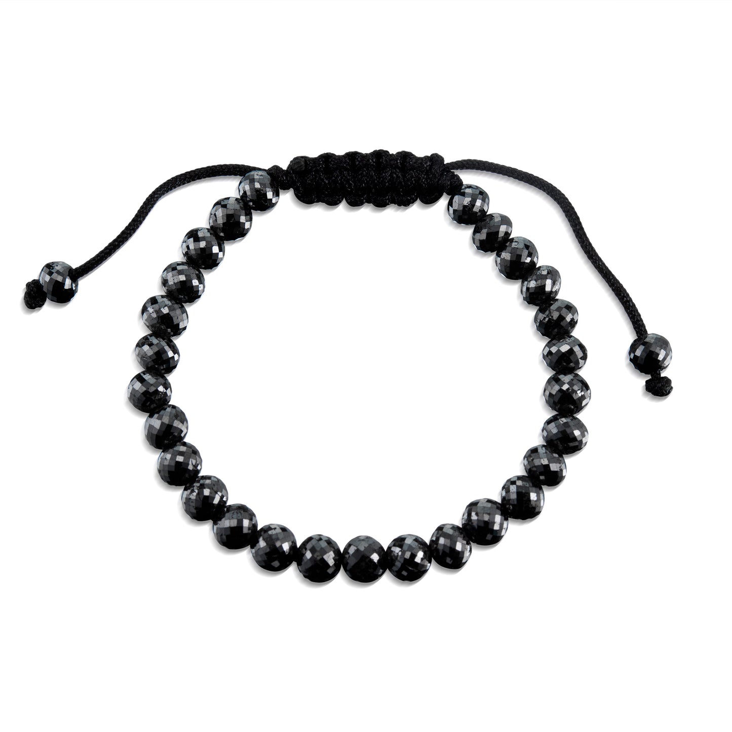 Black Diamond Bolo Macrame Bracelet