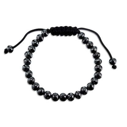 Black Diamond Bolo Macrame Bracelet