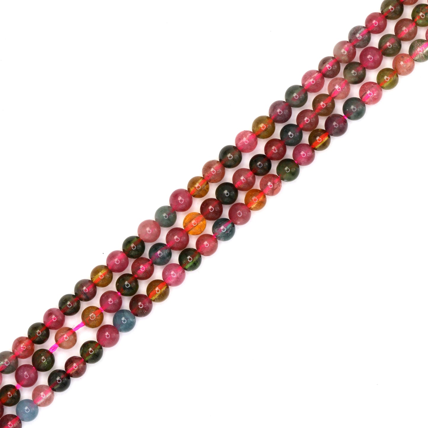 Watermelon Tourmaline 4mm Smooth Rounds