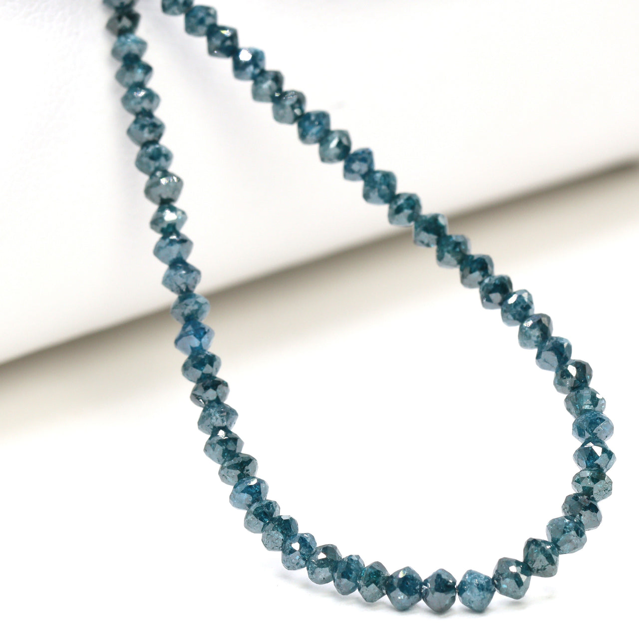 Blue Diamond 2.2mm Faceted Rondelles