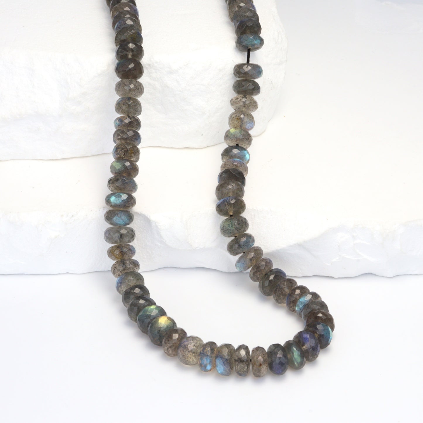 AAA Blue Labradorite 7mm Faceted Rondelles