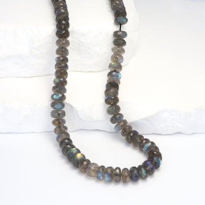 AAA Blue Labradorite 7mm Faceted Rondelles