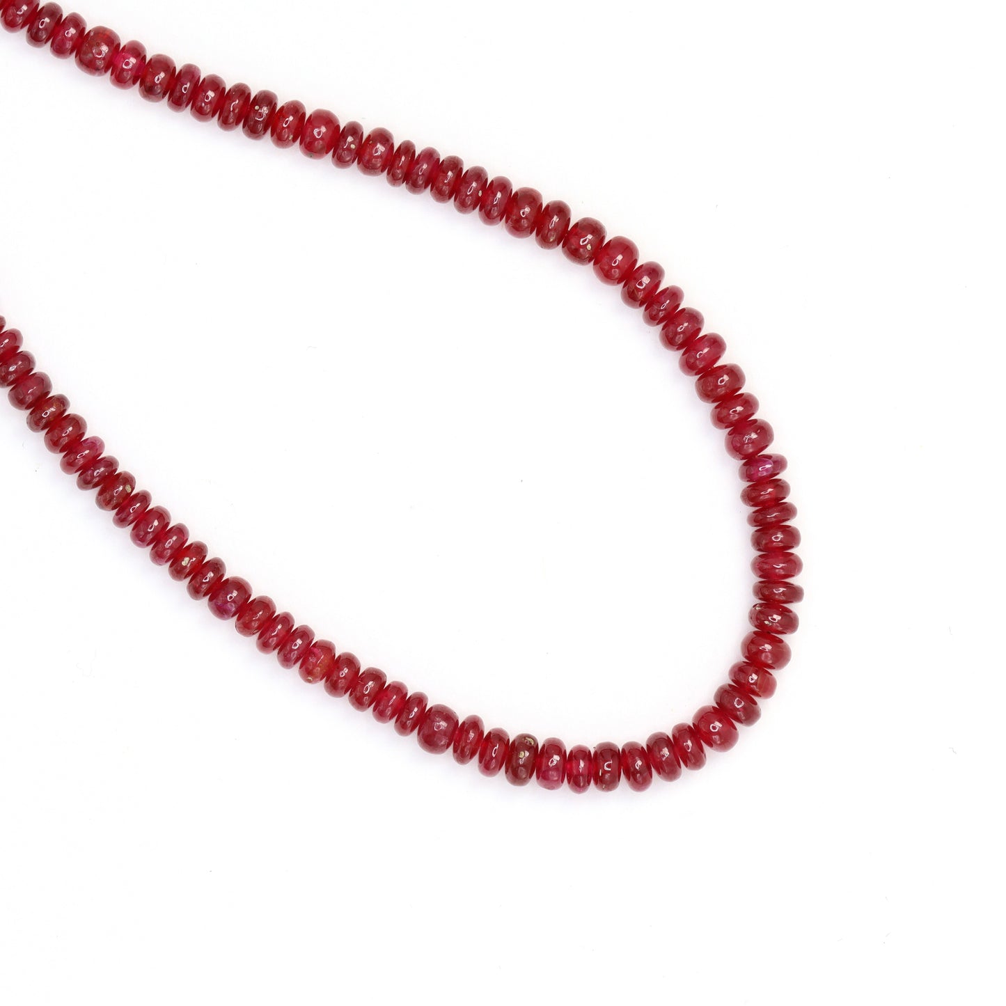 Red Ruby 4mm Smooth Rondelles