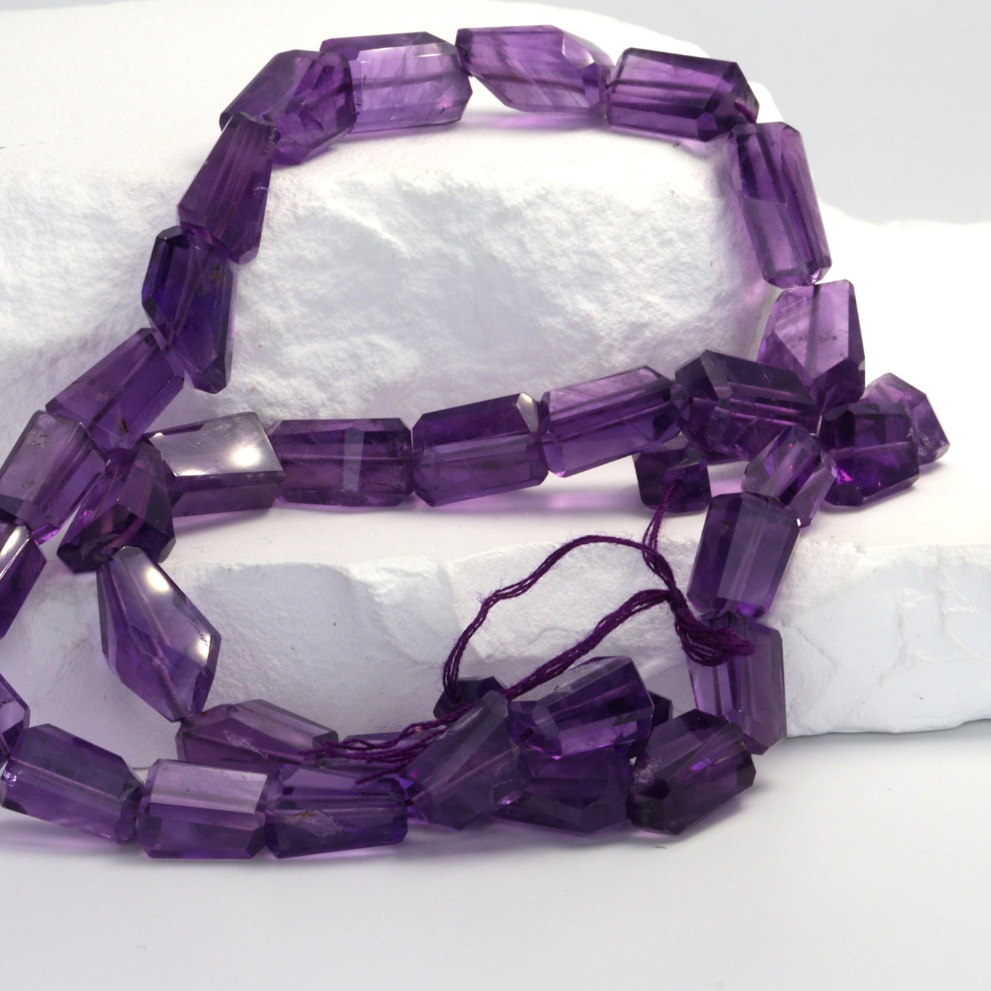 Purple Amethyst 10x8mm Faceted Nuggets