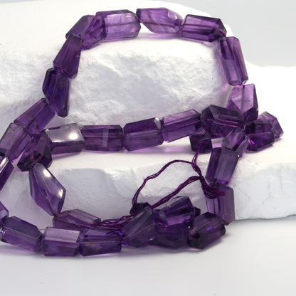 Purple Amethyst 10x8mm Faceted Nuggets