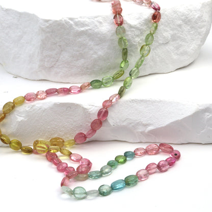 Watermelon Tourmaline 5x3mm Smooth Ovals