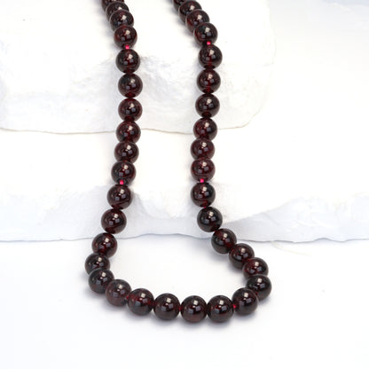 Red Garnet 7mm Smooth Rounds