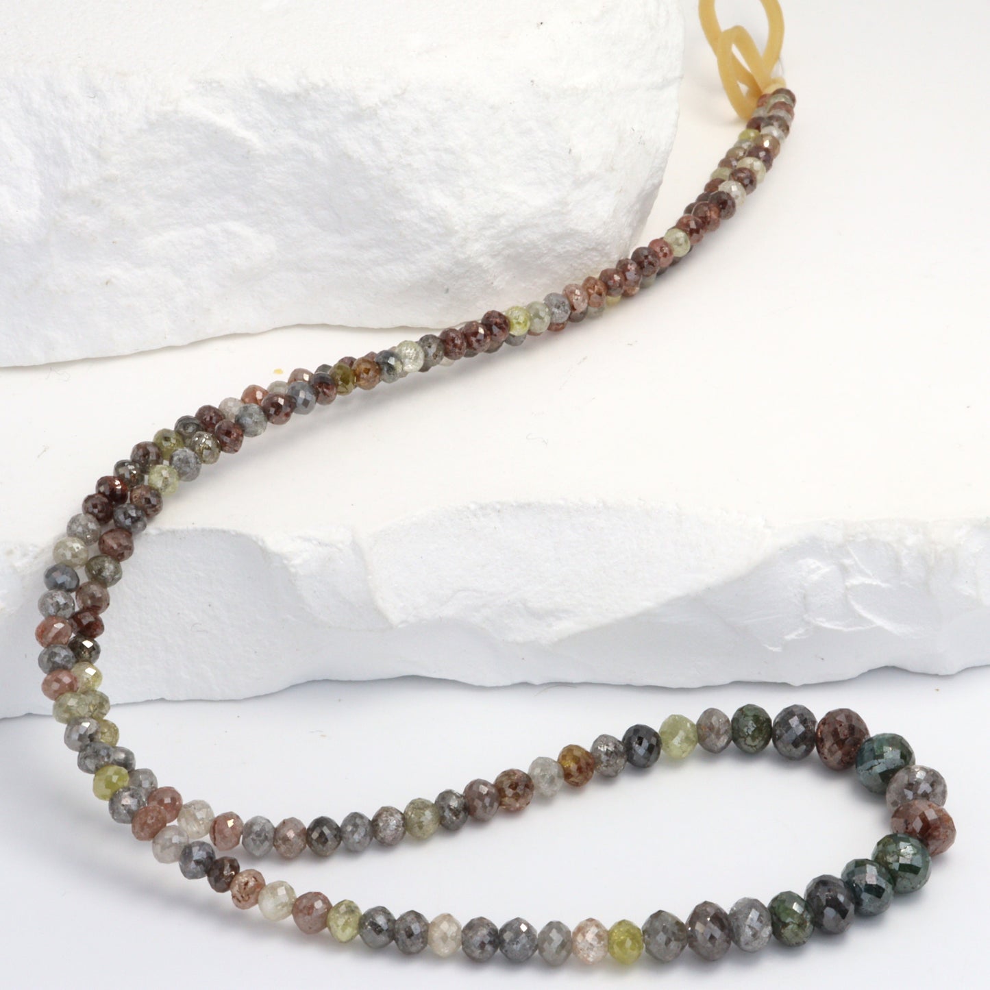 Multi Color Diamond 2.5mm Faceted Rondelles