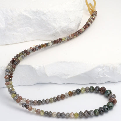 Multi Color Diamond 2.5mm Faceted Rondelles