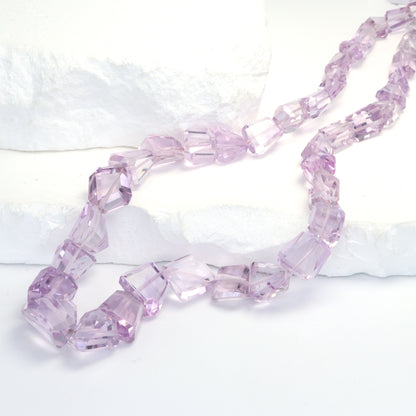 Pink Amethyst 10x8mm Faceted Nuggets