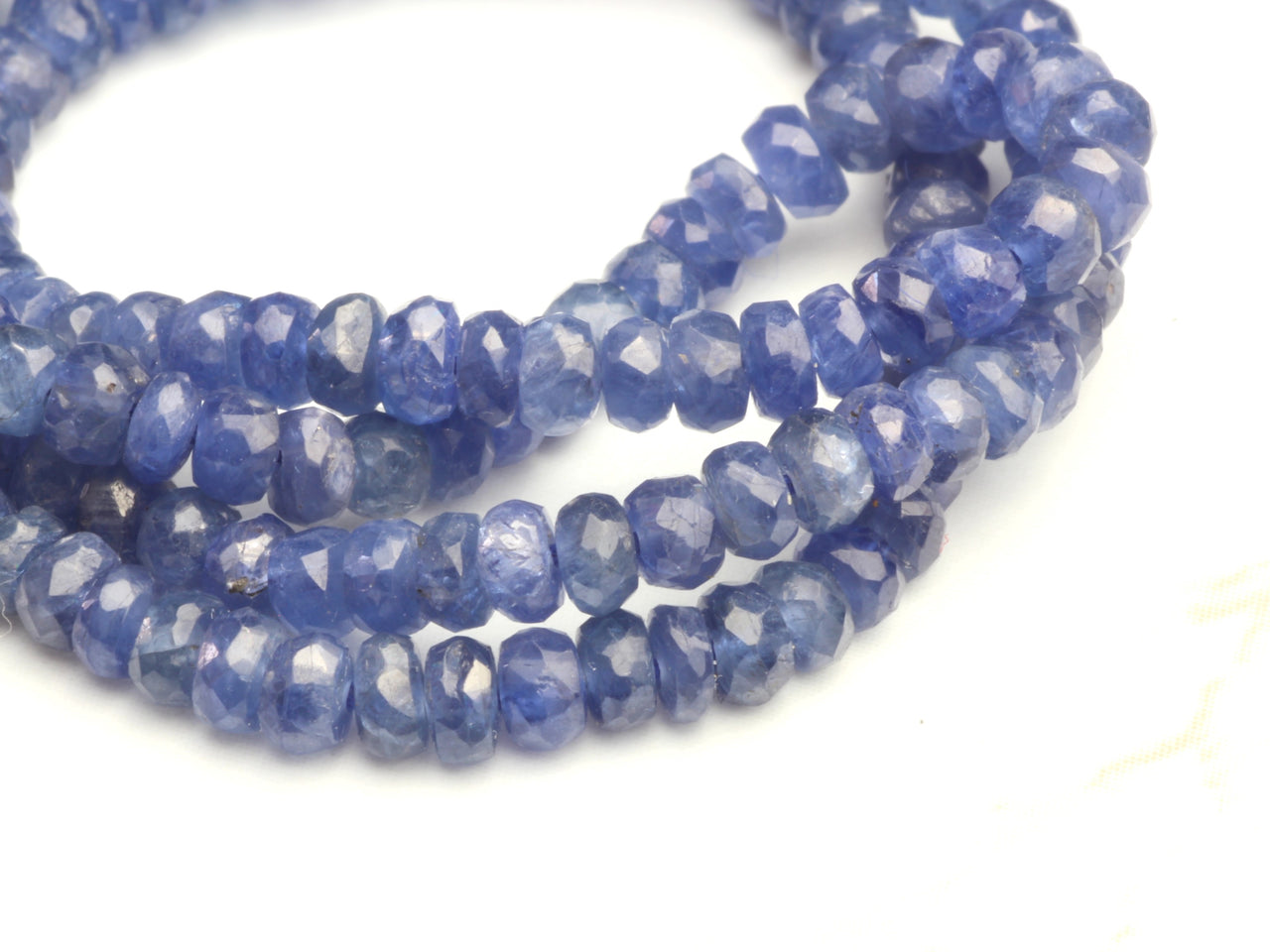 Cornflower Blue Sapphire 3.5mm Faceted Rondelles