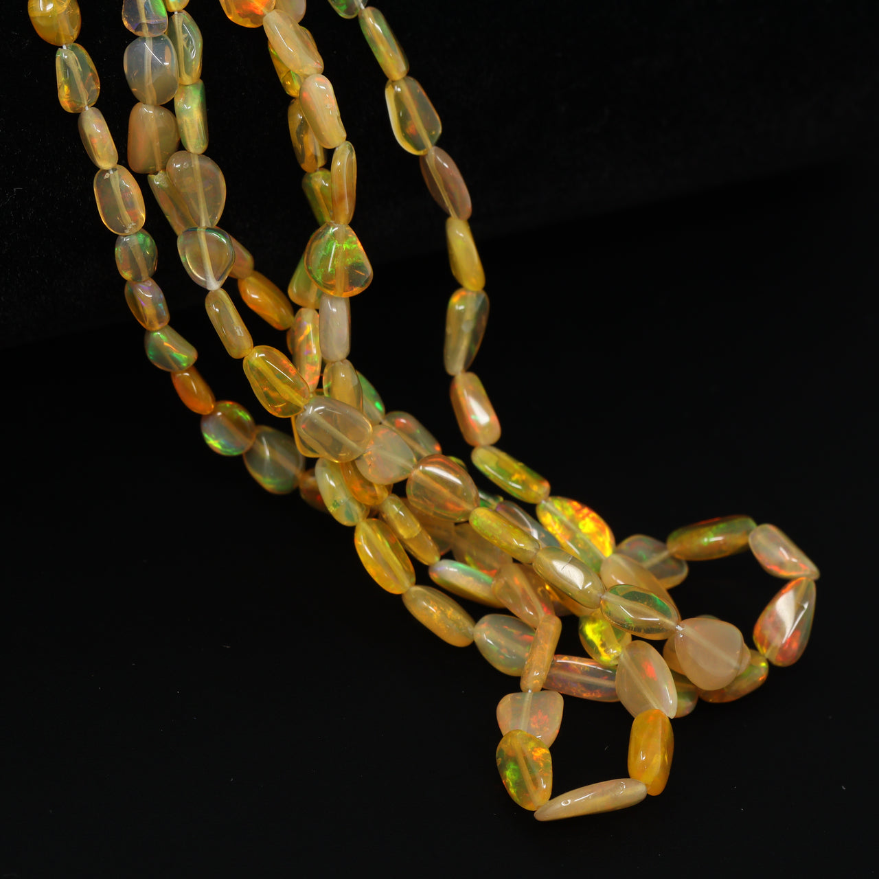 Brown Ethiopian Opal 5x3mm – 6x4mm Smooth Nuggets Bead Strand