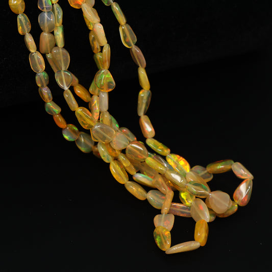 Brown Ethiopian Opal 5x3mm – 6x4mm Smooth Nuggets Bead Strand