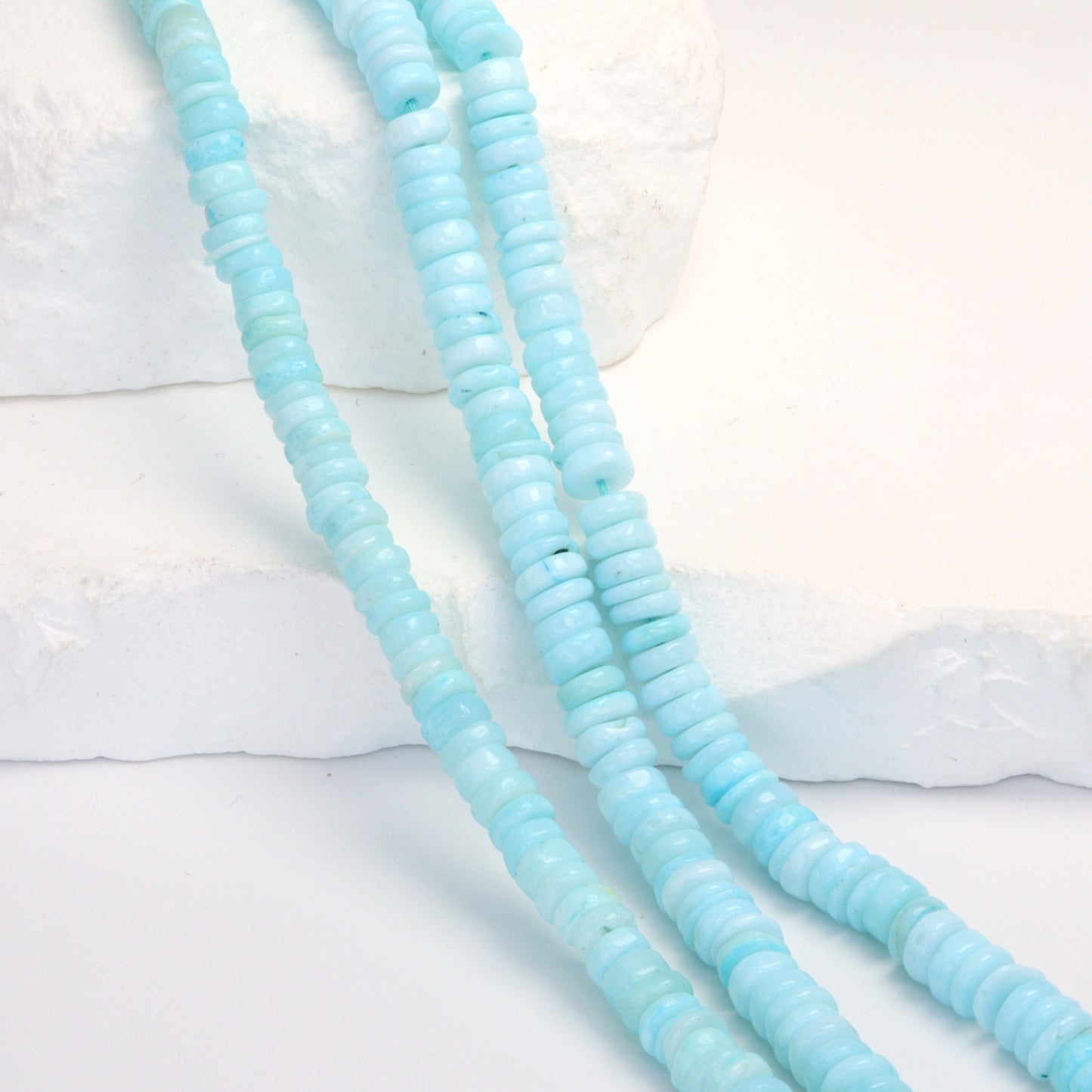 Blue Peruvian Opal 5mm Smooth Tires