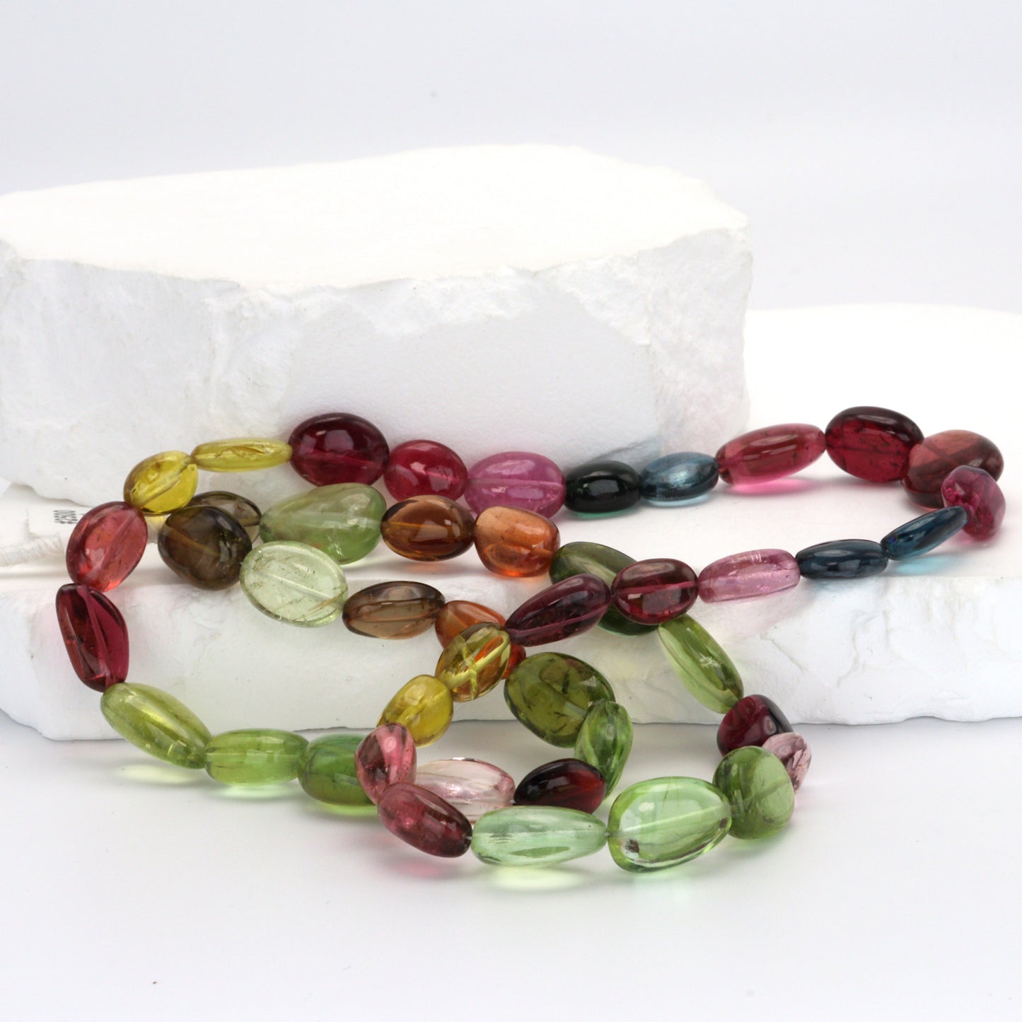 Watermelon Tourmaline 10x8mm Smooth Ovals