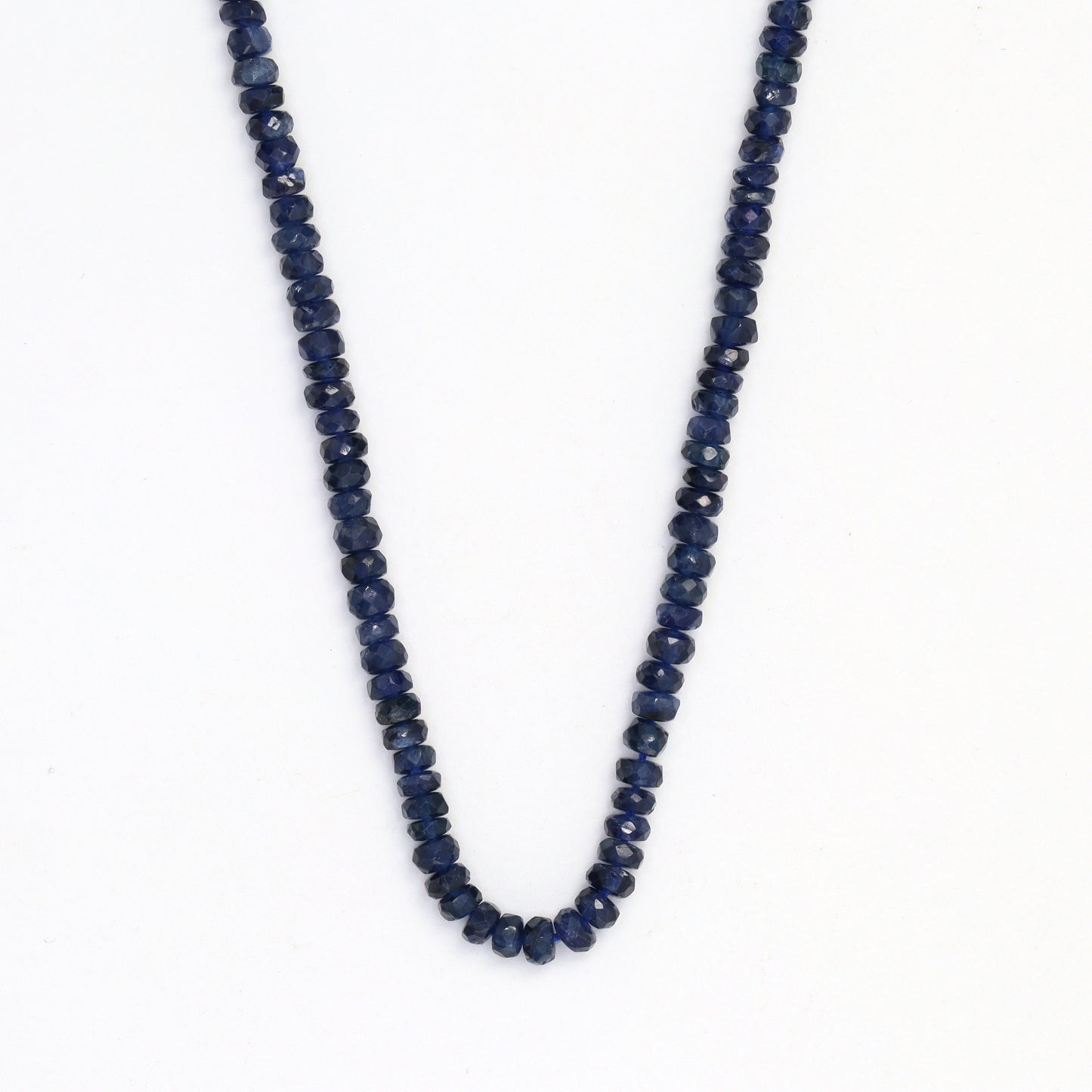 Navy Blue Sapphire 3.5mm Faceted Rondelles