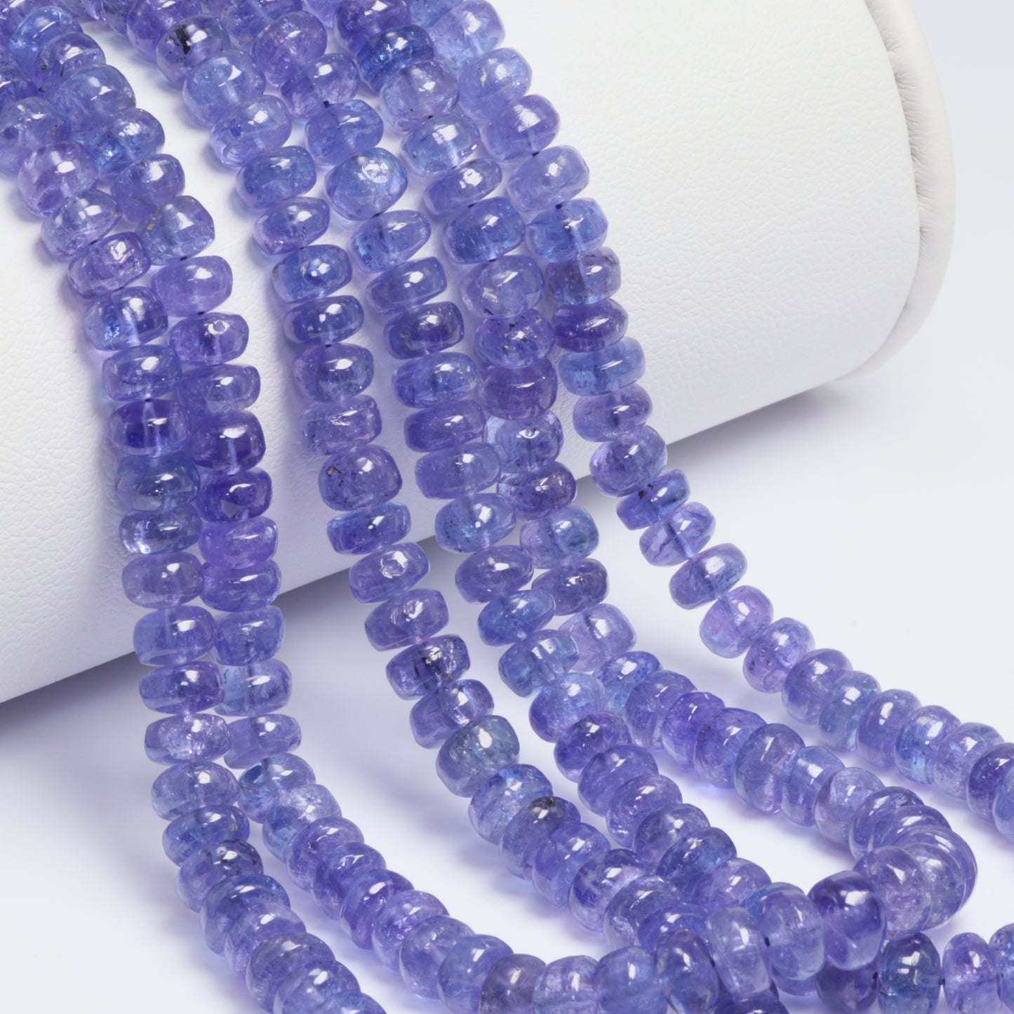 Blue Tanzanite 4.5mm Smooth Rondelles