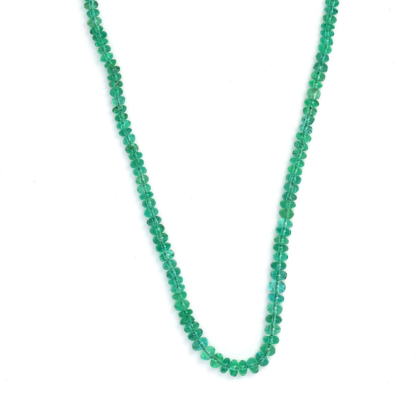 Green Emerald 2.2mm - 3mm Smooth Rondelles Bead Strand