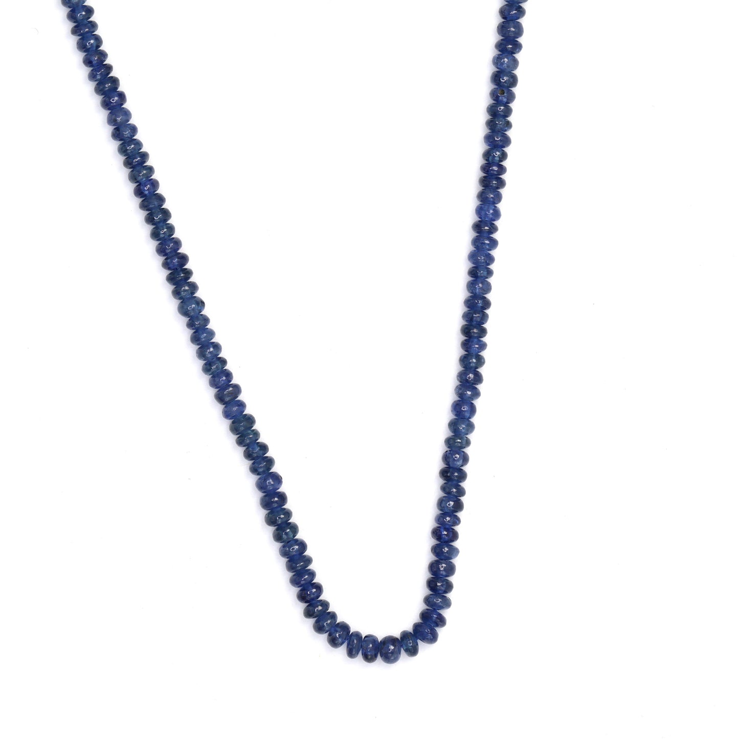 Cornflower Blue Sapphire 2.5mm - 3.0mm Smooth Rondelles Bead Strand