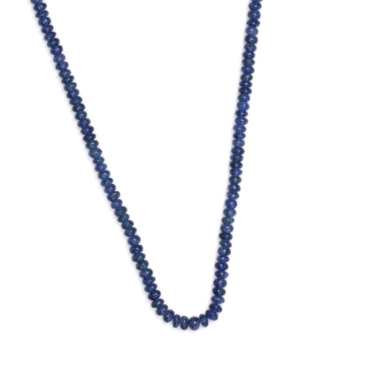 Cornflower Blue Sapphire 2.5mm - 3.0mm Smooth Rondelles Bead Strand