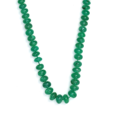 Green Emerald 4mm Smooth Rondelles