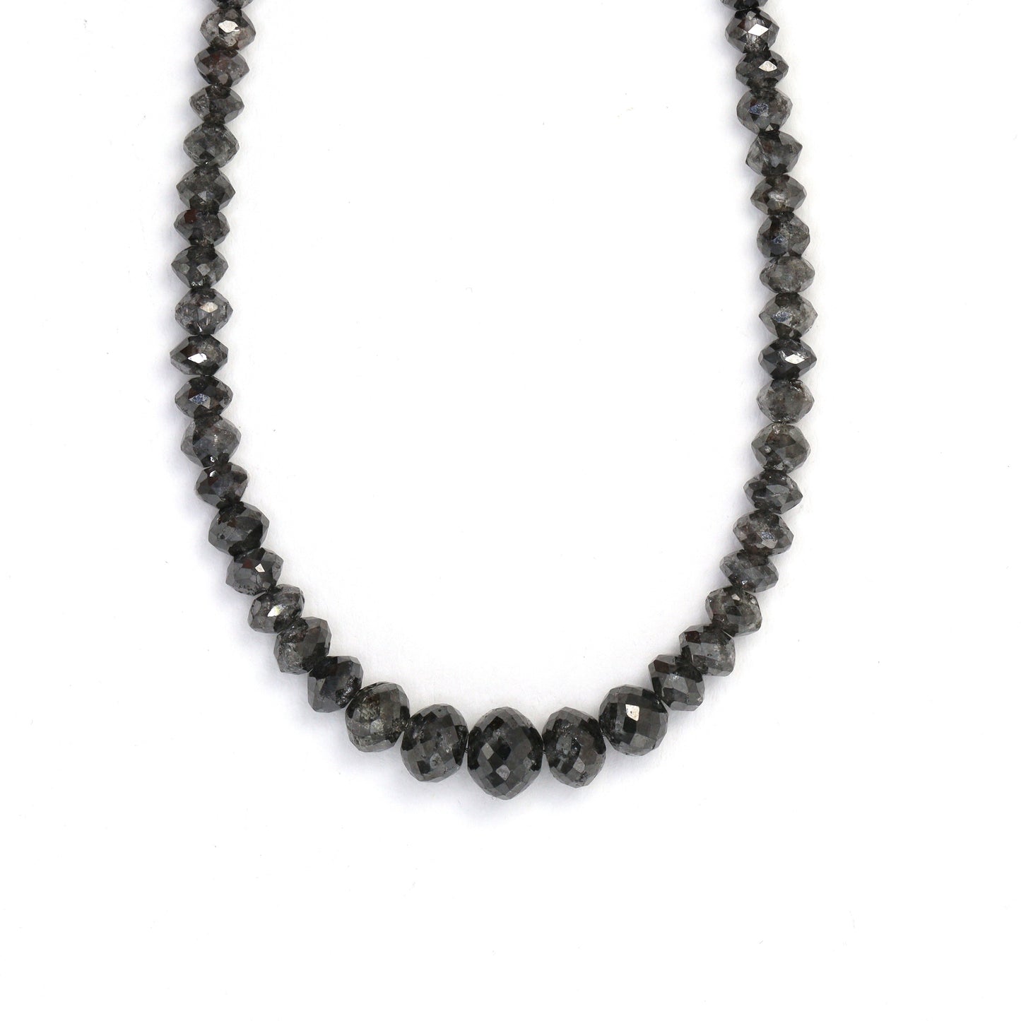 Gray Diamond 3mm Faceted Rondelles