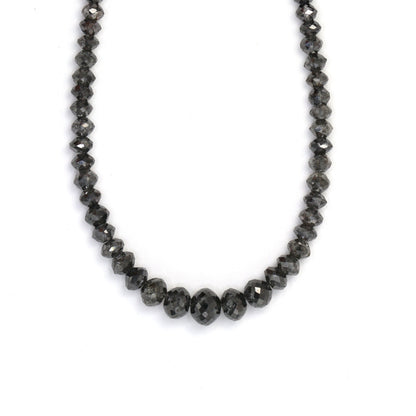 Gray Diamond 3mm Faceted Rondelles