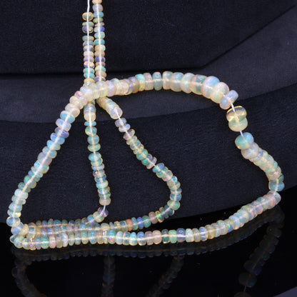Ethiopian Opal 3mm Smooth Rondelles