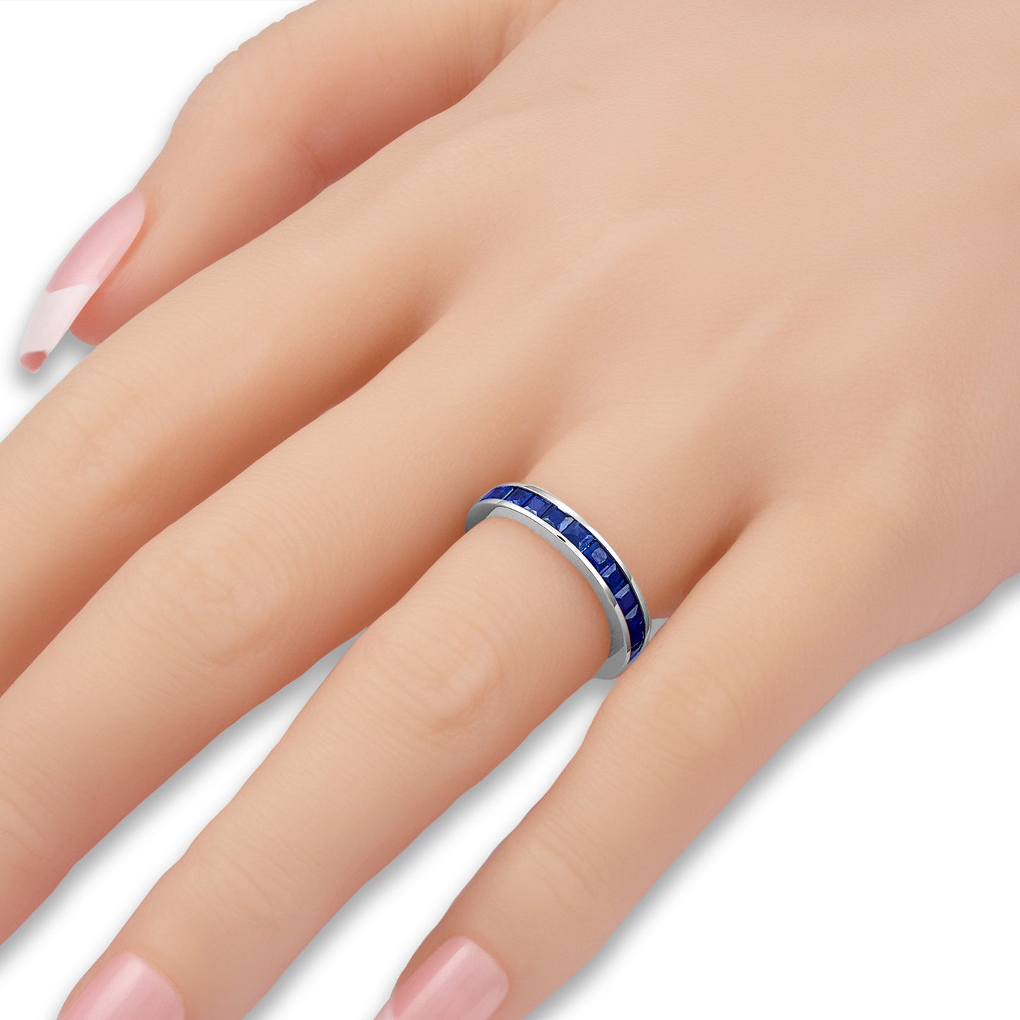 Chanel Set Blue Sapphire Eternity Band