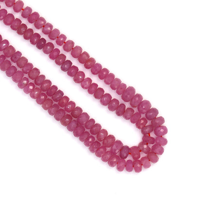 Pink Sapphire 4.5mm Faceted Rondelles