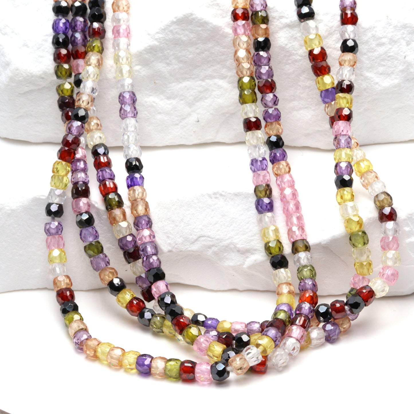 Cubic Zirconia 3mm Faceted Rondelles