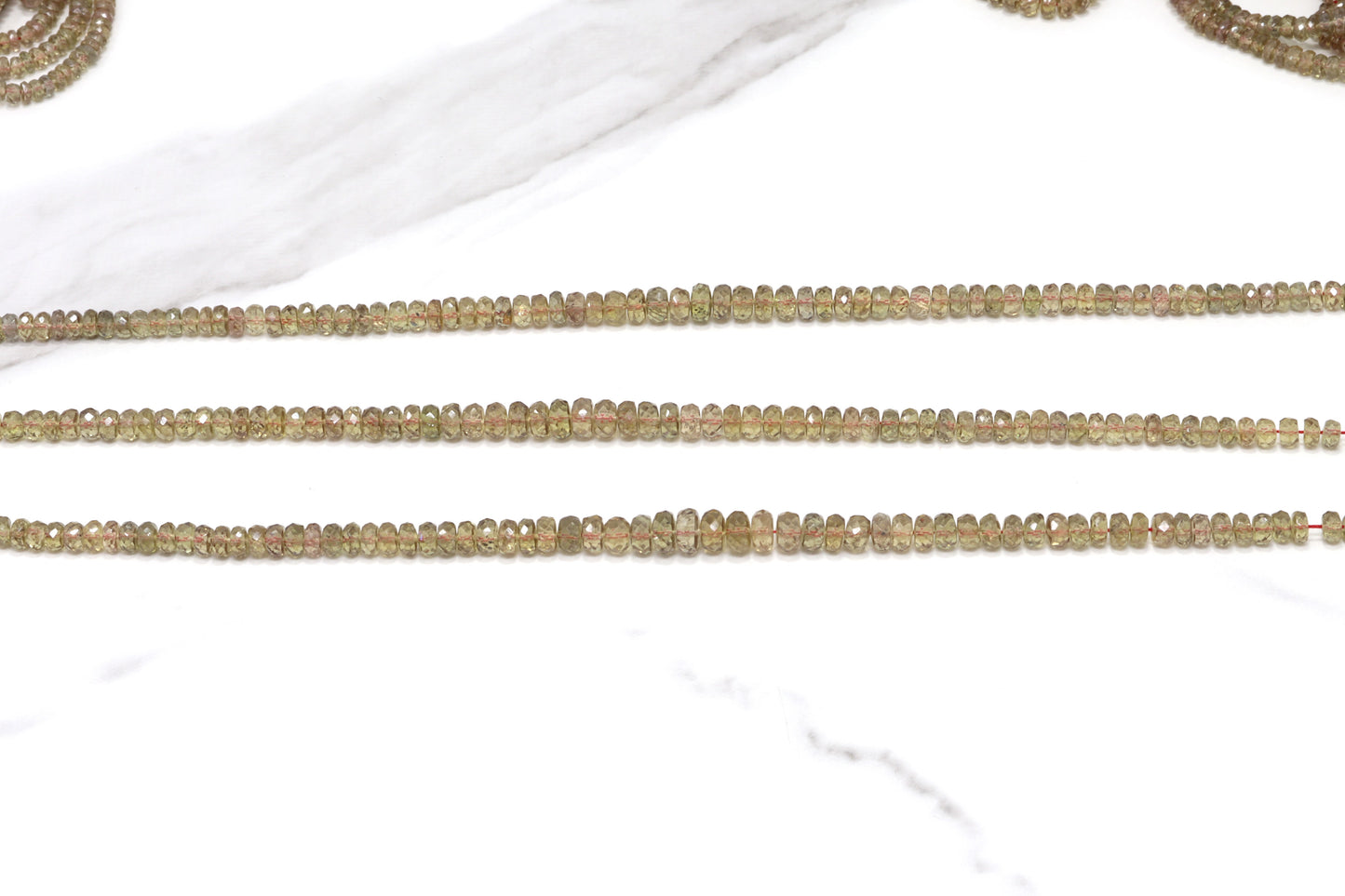 Color Change Garnet 3mm Faceted Rondelles