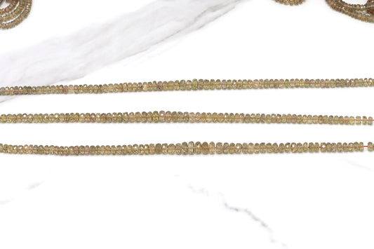 Color Change Garnet 3mm Faceted Rondelles