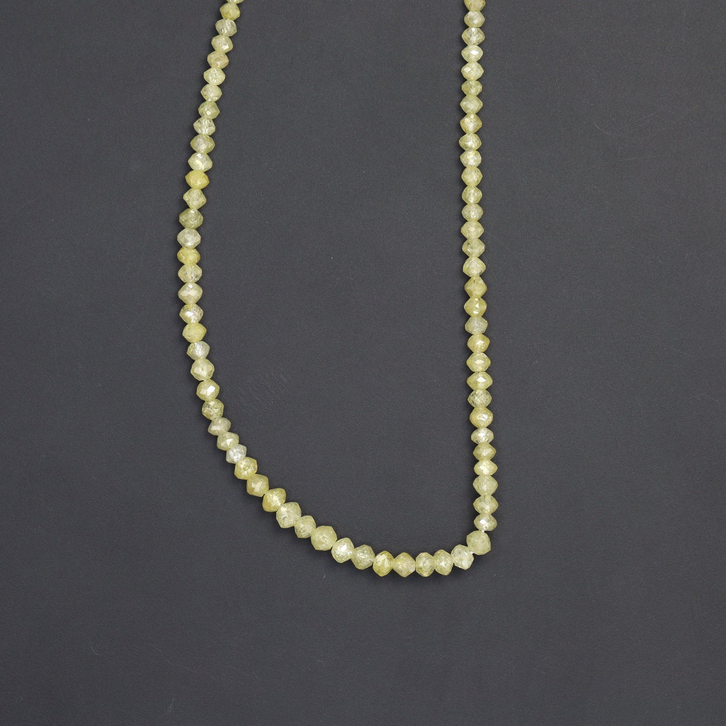 Champagne Diamond 1.8mm Faceted Rondelles