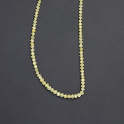 Champagne Diamond 1.8mm Faceted Rondelles