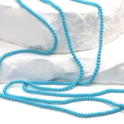 Blue Turquoise (R) 2.5mm Smooth Rounds