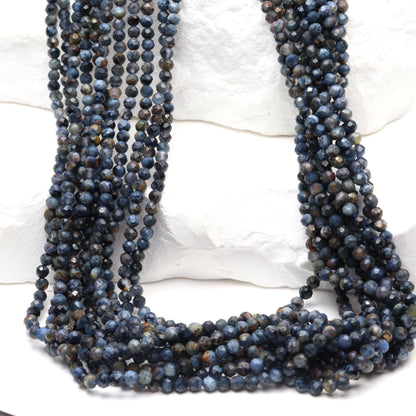 Pietersite 2mm Faceted Rounds Bead Strand