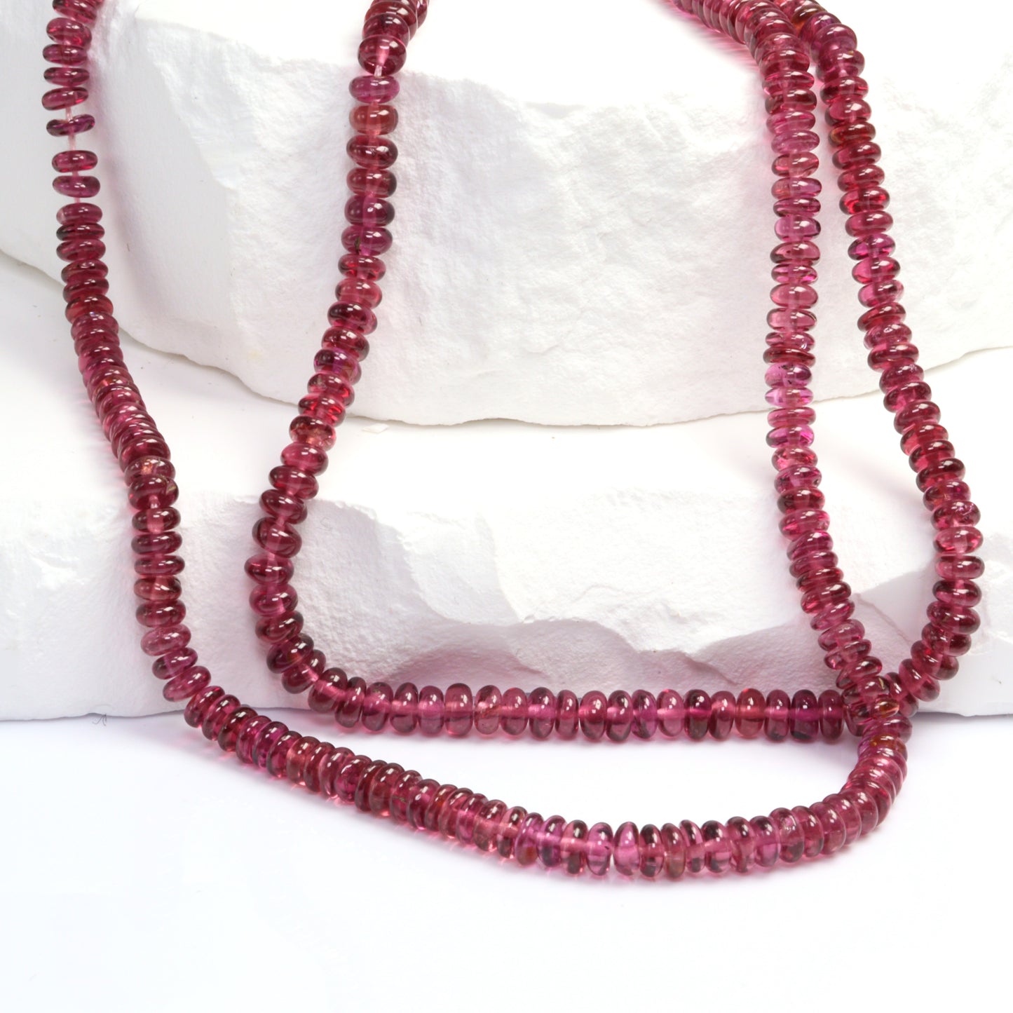 Rhodolite Garnet 3.5mm Smooth Rondelles