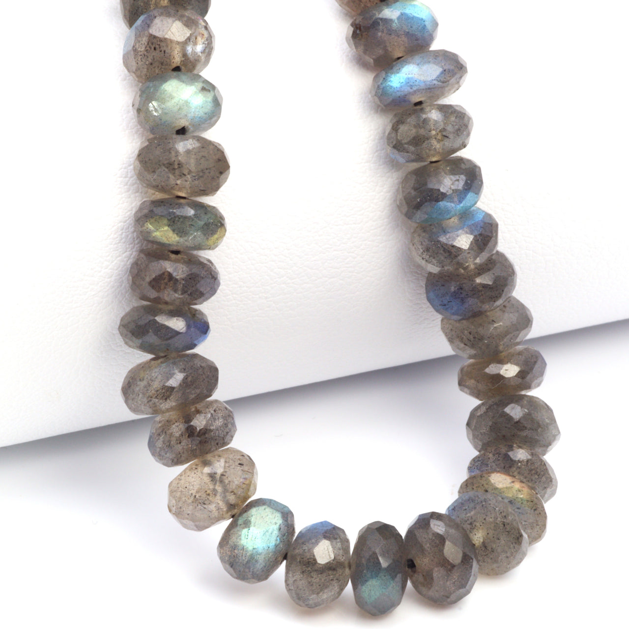 AA Blue Labradorite 8mm Faceted Rondelles