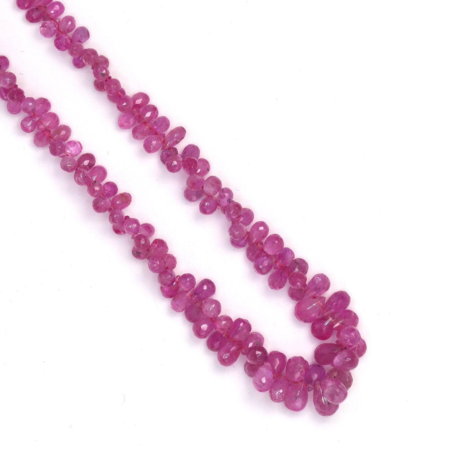 Pink Sapphire 4x2mm Faceted Teardrop Briolettes