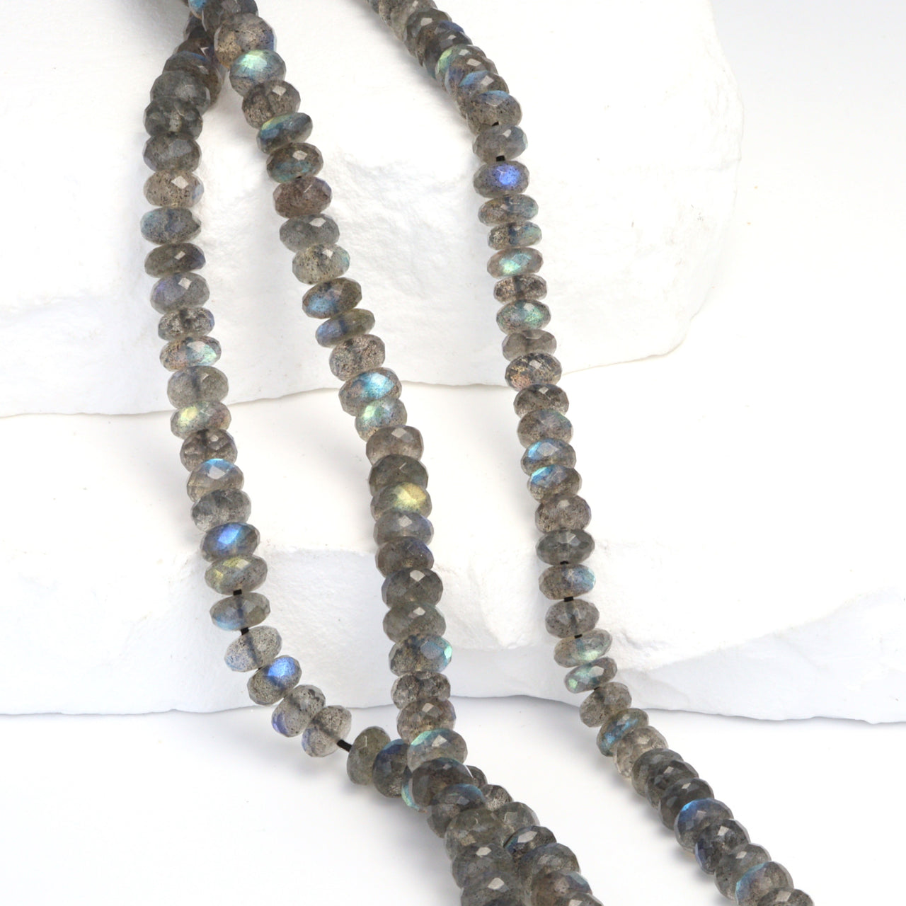 AAA Blue Labradorite 5mm Faceted Rondelles