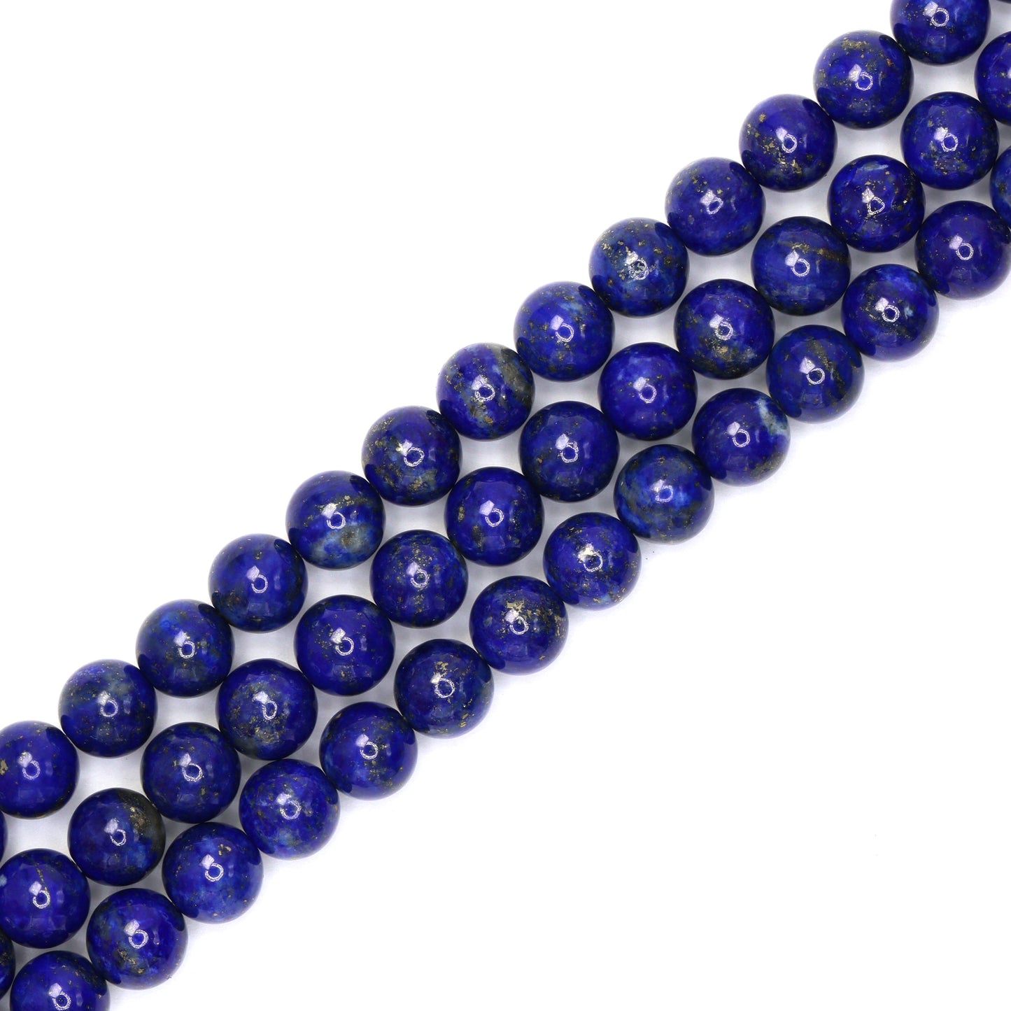 Royal Blue Lapis Lazuli 6mm Smooth Rounds Bead Strand