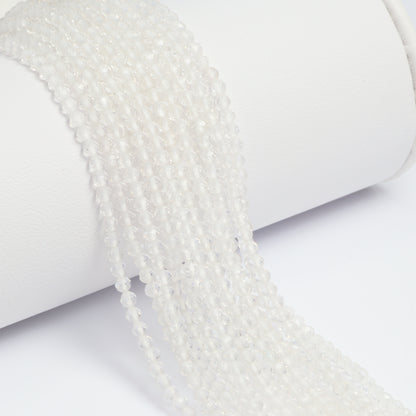 Clear Rock Crystal Quartz 2.5mm Faceted Rounds