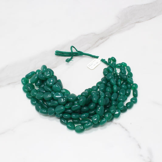 Green Onyx 10x8mm Smooth Nuggets